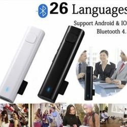 Smart Multi-Language Translator Instant Voice 26 language Travel-White