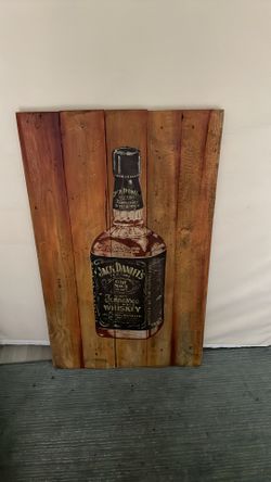 Jack Daniel’s wooden art