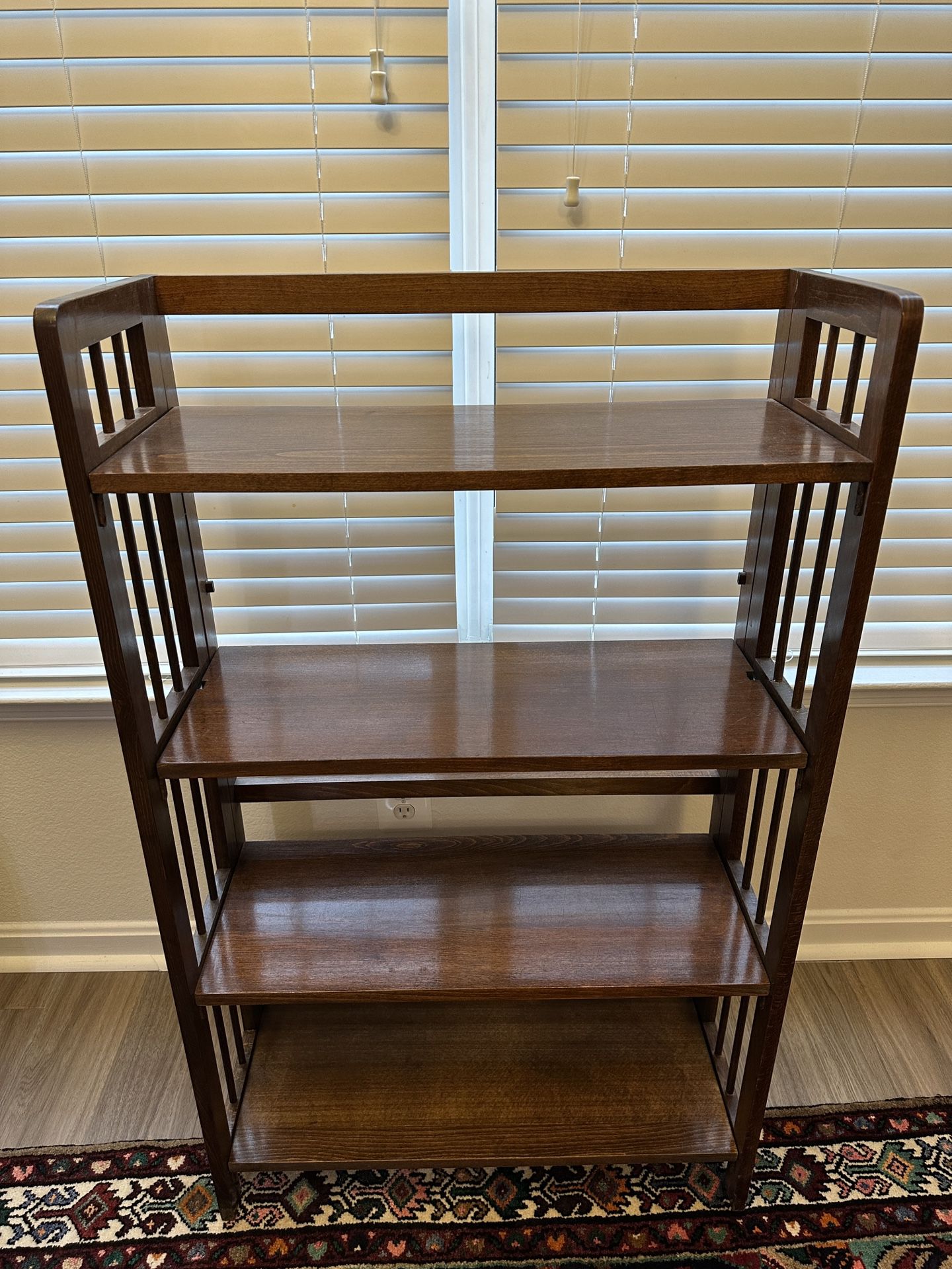 Set of Two Collapsible Antique Book Shelves