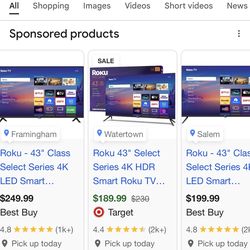 Westinghouse 43 inch tv $100