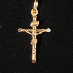 10kt Rosegold Cross Pendant