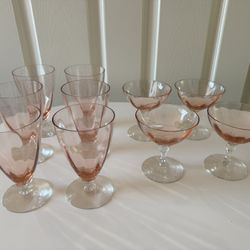 Set Of 10 Wine Stemmed Glasses All $10