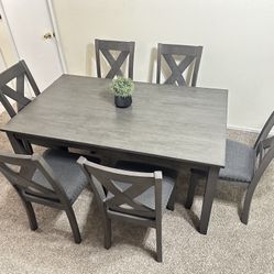 Dining Table and 6 Chairs Set From Ashley Furniture/Check My Offers😉