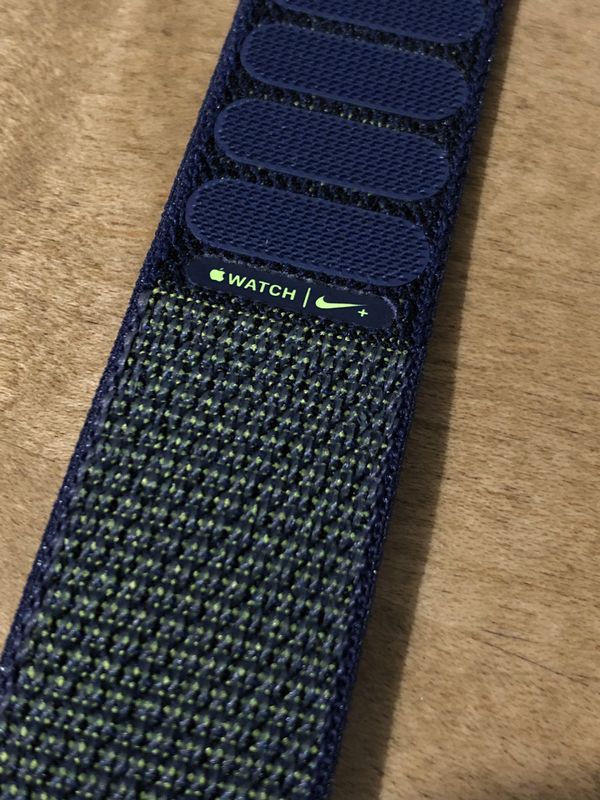 Apple Watch Nike + Sport Loop Band Blue & Green Rare Midnight Fog not sold in stores for Sale in