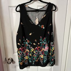 Women’s Size 5X (looks like it runs small more like a 3X) Tunic Length sleeveless top.  Brand new with tags never wore. 
