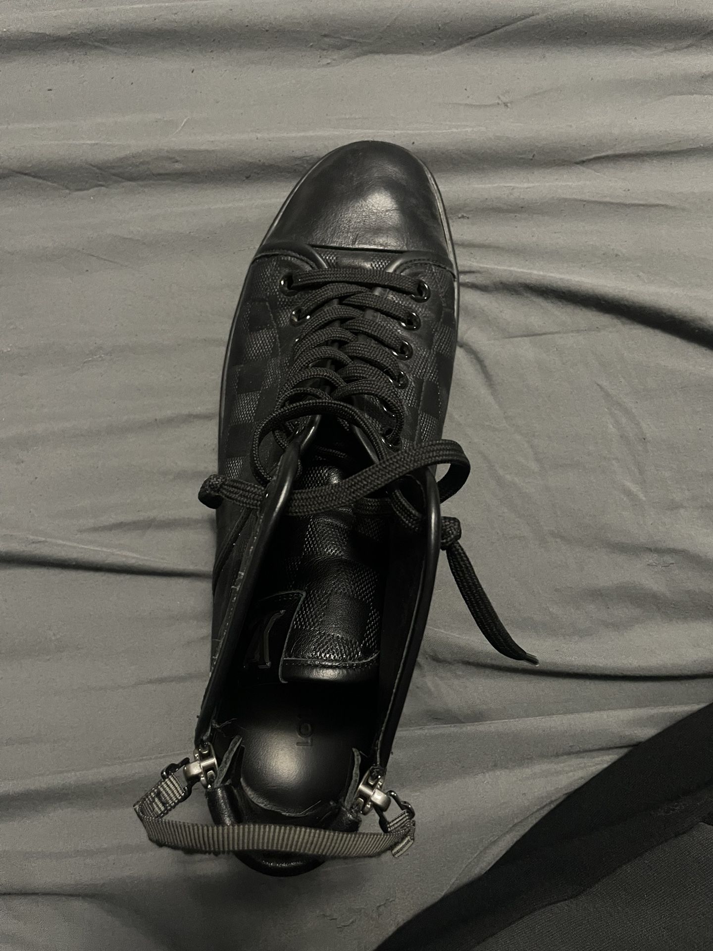 Louis Vuitton All Black Leather Boot