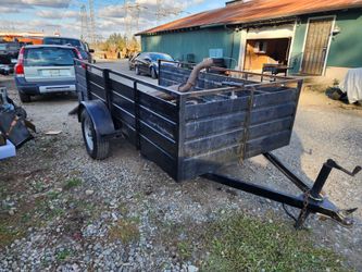 Single Axle Utility Trailer with High Sides