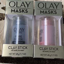 2 X Olay Face Cleansers Masks Bundle 