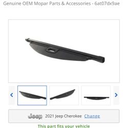NEW Cargo Cover Jeep Cherokee 2019-2023