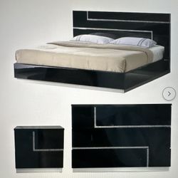 Queen Black Bedroom Set 