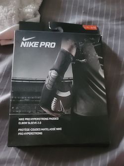 Brand New Nike Pro Hyperstrong Padded Elbow Sleeve Black Men Size L/XL