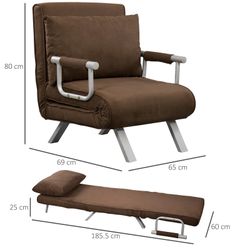 Futon Fold Out Bed Sleeper Lounge Chair