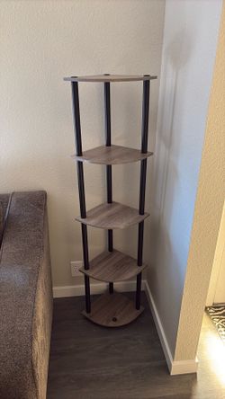Corner shelving unit