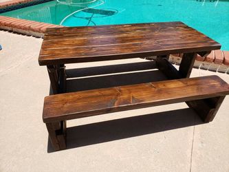 Custom childrens picnic table