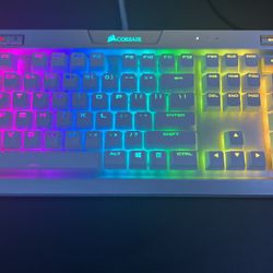 White Corsair Keyboard. White Switches 