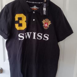 Swiss Rugby Polo Shirt Nwt Size Xl