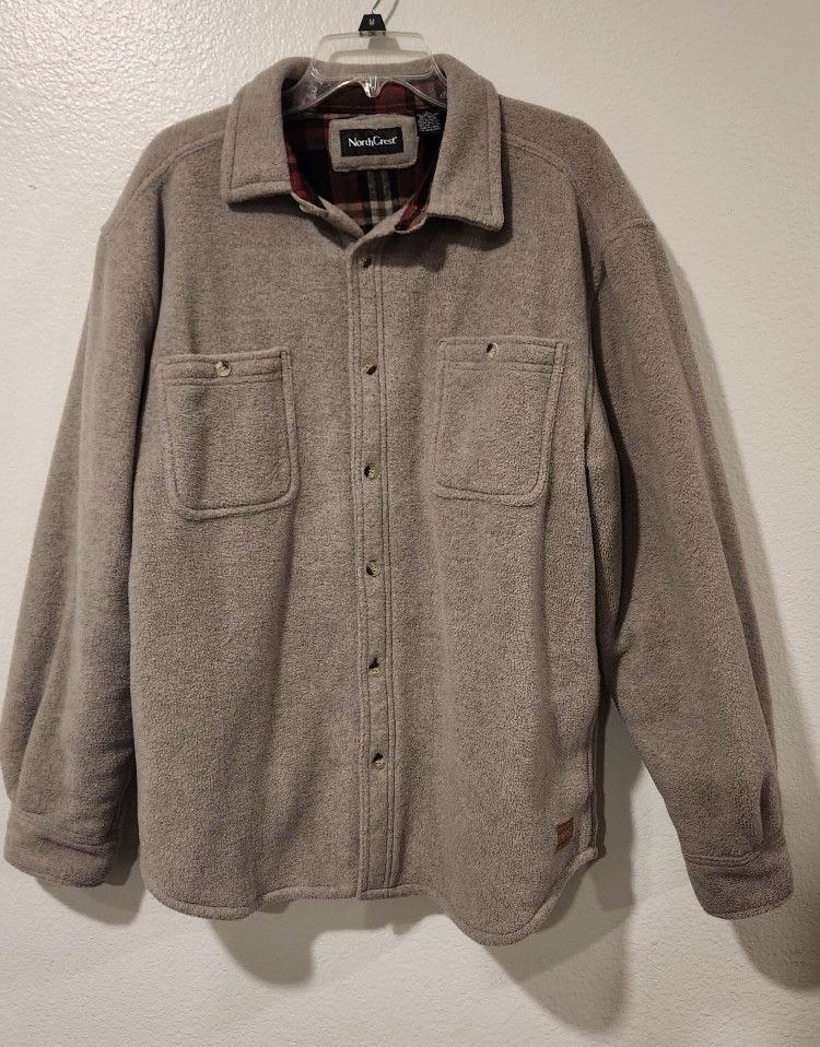 Men's Large North Crest Flannel Work Shirt
