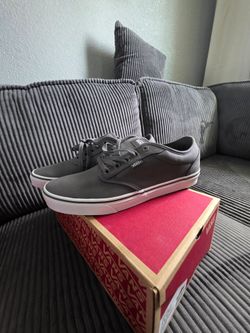 Vans Pewter/White Low Top Atwood Sneakers