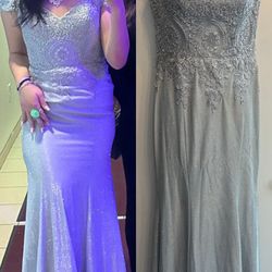 Grey formal dress
