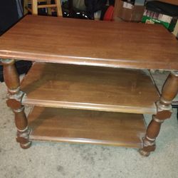 Pair Of Wooden End Tables Perfect Condition