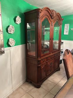 Dining table and China