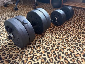 Adjustable weight dumbbells