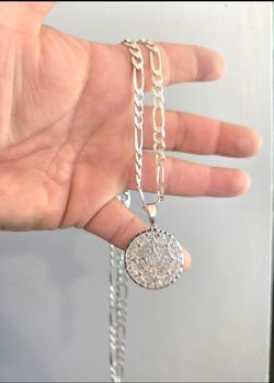 26 inch silver chain