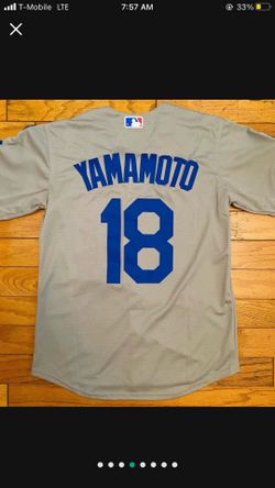 Grey Los Angeles dodgers Yamamoto World Series jersey