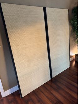 Authentic Japanese Tatami Mats – Set of 2 – Traditional Woven Igusa