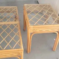 Matching bamboo Coffee Table & End Table 