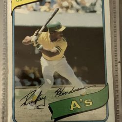 Rickey Henderson, 1980 Rookie Card
