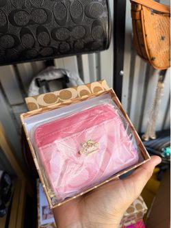 Coach pink wallet/pouch