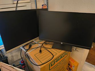 Set of two- 23inch HP monitors