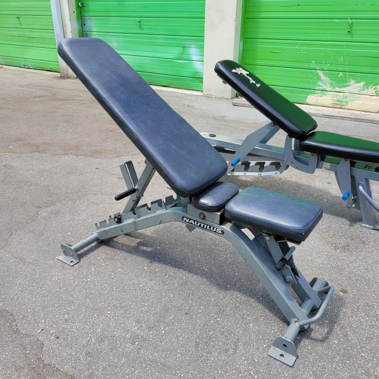 Used Nautilus Commercial Adjustable Weight Bench