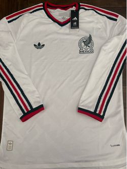 2026 White World Cup Mexico Jersey, Long Sleeve