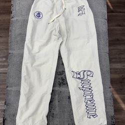 Supreme Old English Track Pants Cream 