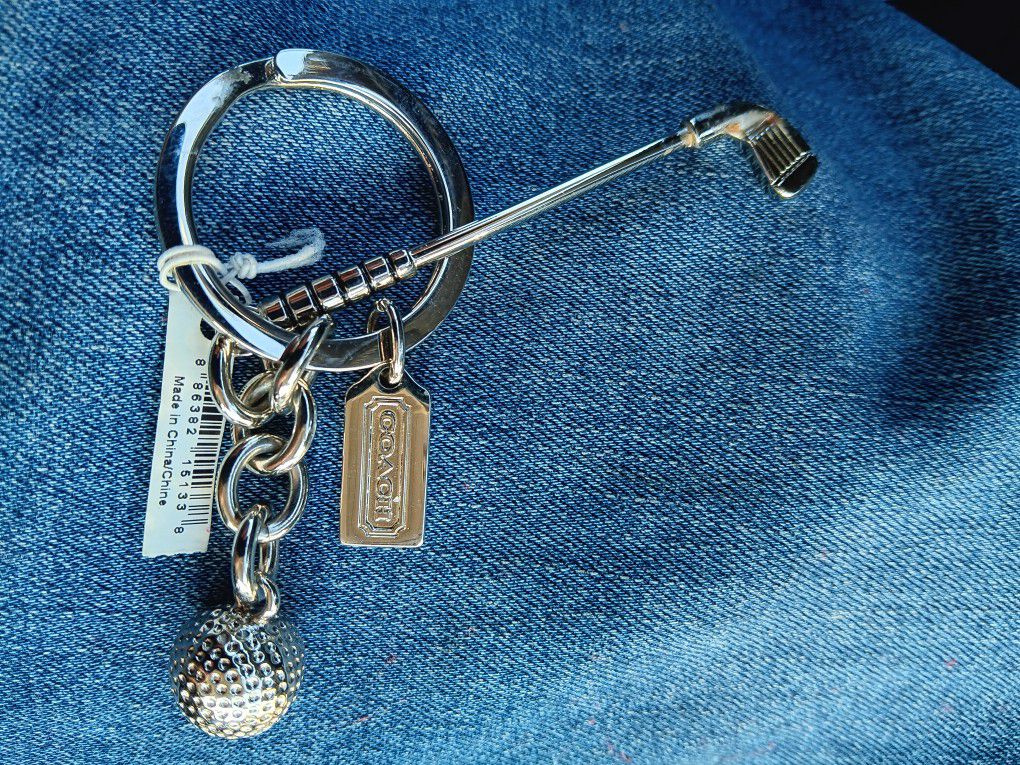 Brand New Coach Key Chain And Wallet Go Go