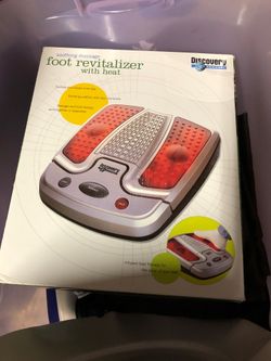 Soothing massage foot revitalizer with heat