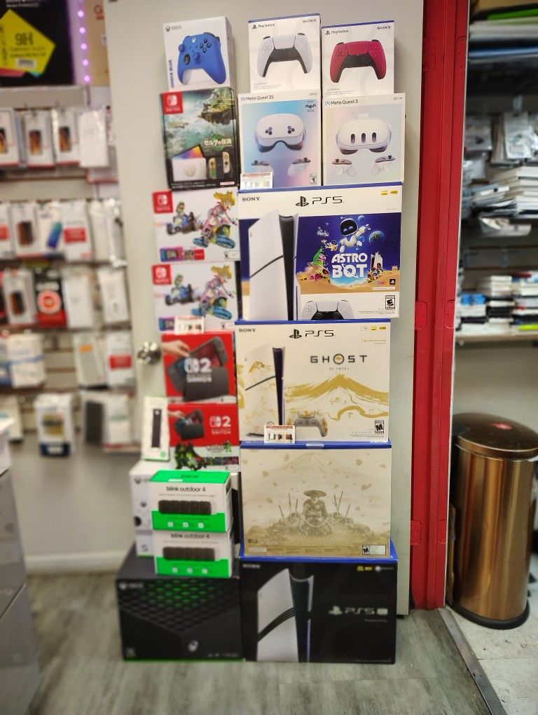 PlayStation 5 Pro,Ghost Yotei, AstroBot, Xbox X/S, Nintendo Switch 2,BlinkOutDoor4, Controllers Brand New - On Payments With Just $10 Down 
