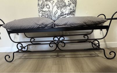 Solid Wrought Iron Bench