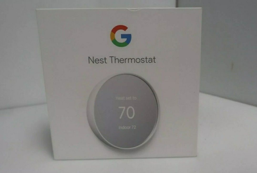 Google Nest Thermostat G4CVZ Smart Thermostat Wifi - Snow
