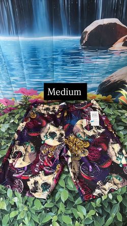 Skull Mushroom Print Shorts Medium