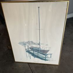 17x 22  Print Checking Her Out Number 100 Of 200 By John G Gronisiak 1979 Perfect Condition