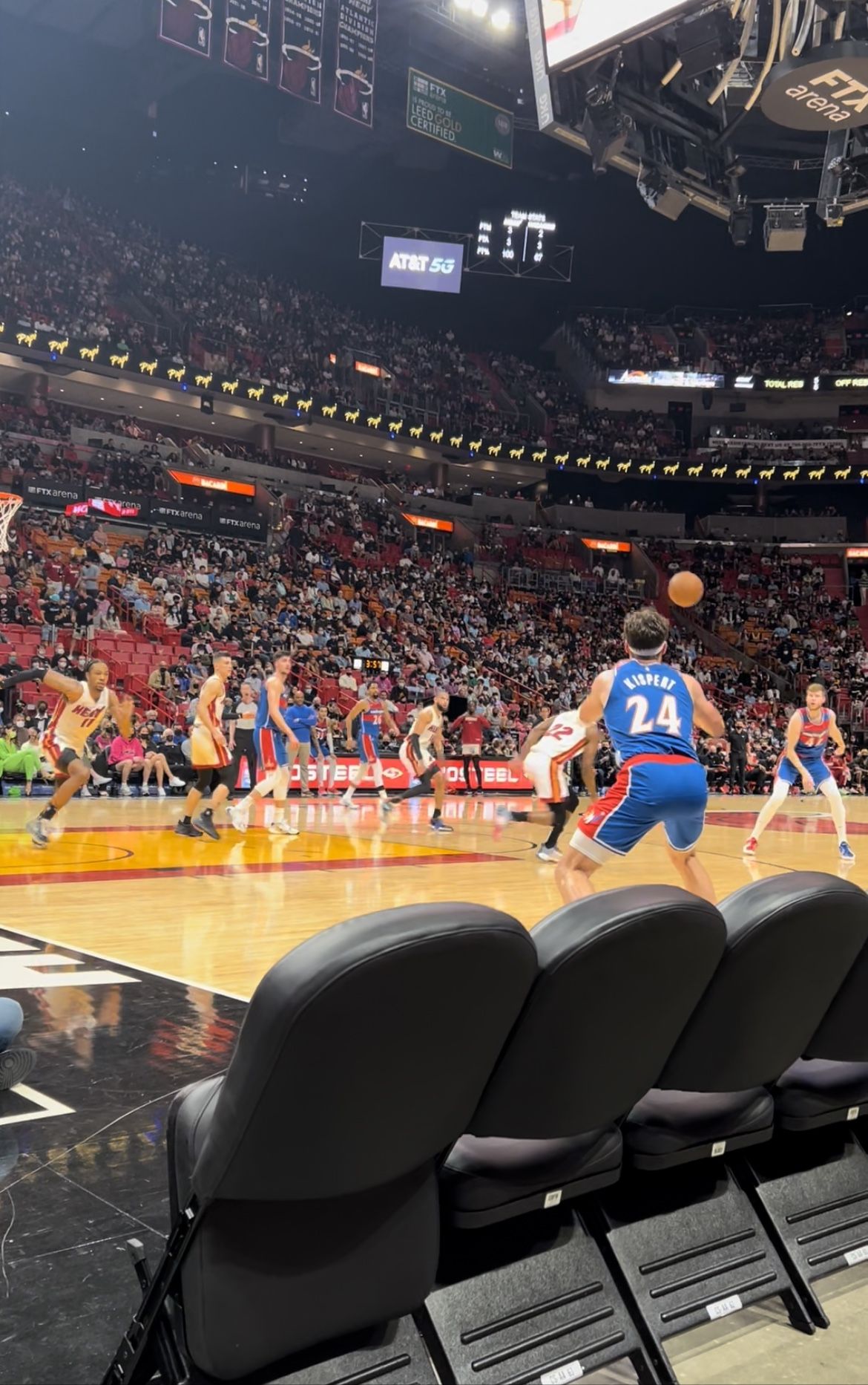 1 Ticket: Heat Pistons. ROW 2, SEC. 117 -