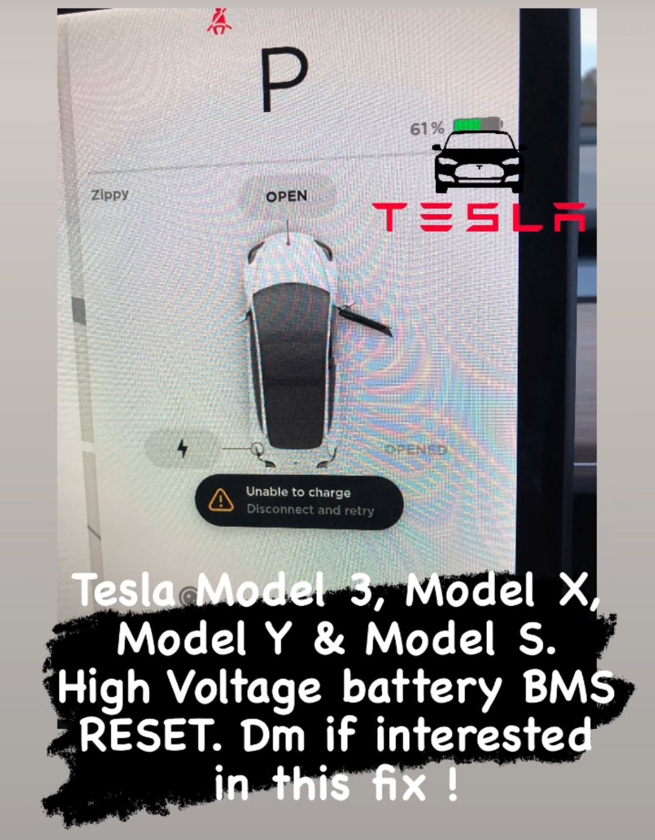 TESLA MODEL 3 & Y. High Voltage Battery BMS Fix