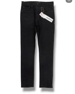 Purple Jeans Black Raw P005