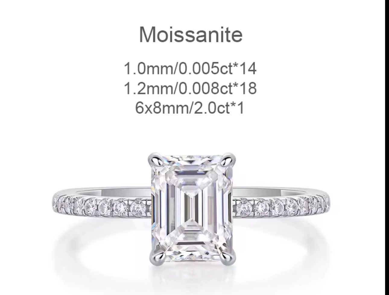 Moissanite Ring