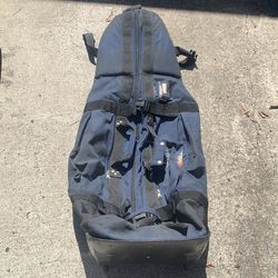Used Club Glove Golf Travel Last Bag BLUE