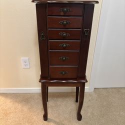 Jewelry Armoire Solid Wood