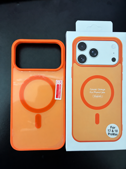 New! iPhone 17 & 18 "Pro Max" case MagSafe Wireless charging Shockproof cover Orange p1013